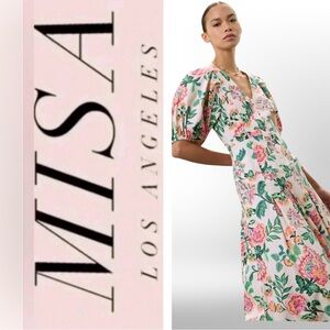 NWT Misa Los Angeles Jamila Dress - Malika Paisley Floral Size Small
